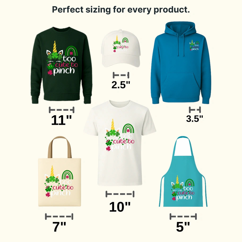 Too Cute To Pinch St. Patrick's Day Design - DTF heat transfer - transferlegend