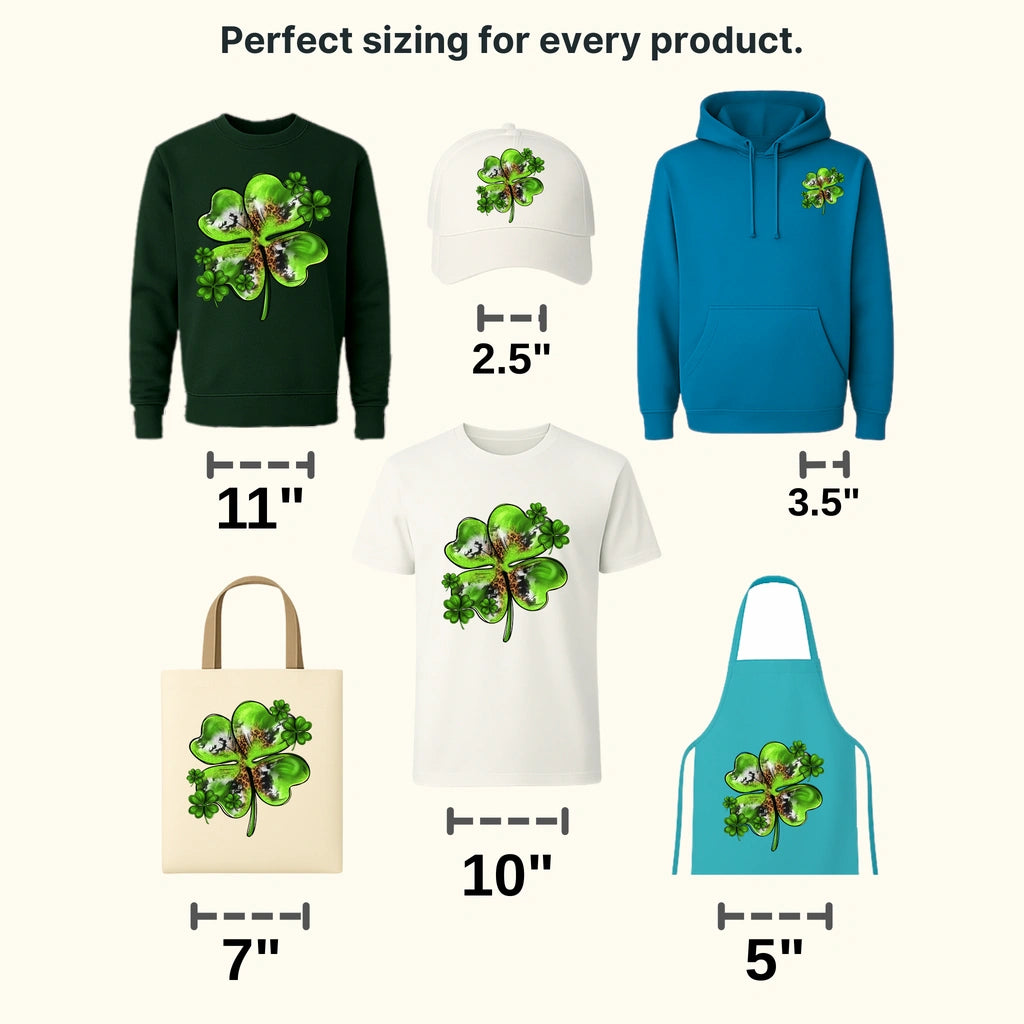 Clover St. Patrick's Day Design - DTF heat transfer - transferlegend