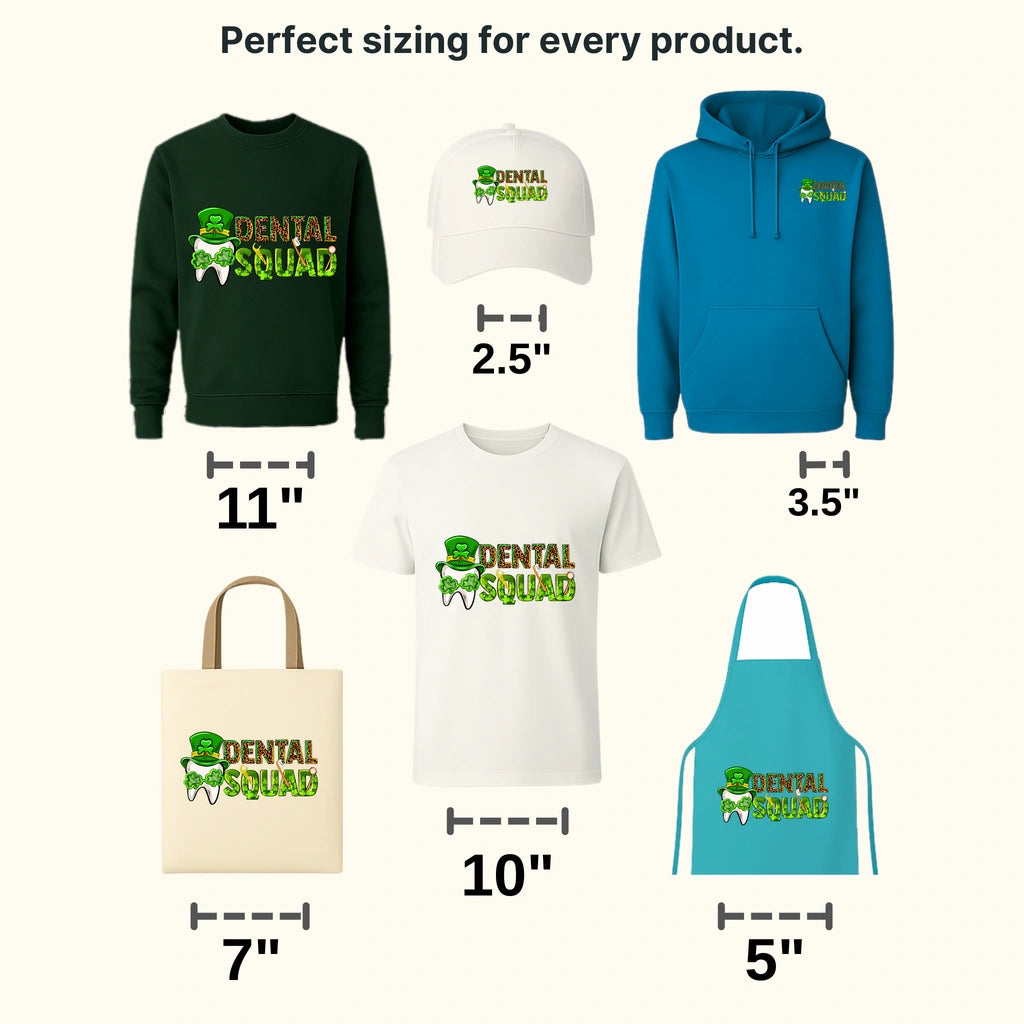 Dental Squad St. Patrick's Day Design - DTF heat transfer - transferlegend