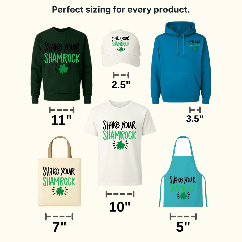Shake Your Shamrock St. Patrick's Day Design - DTF heat transfer - transferlegend