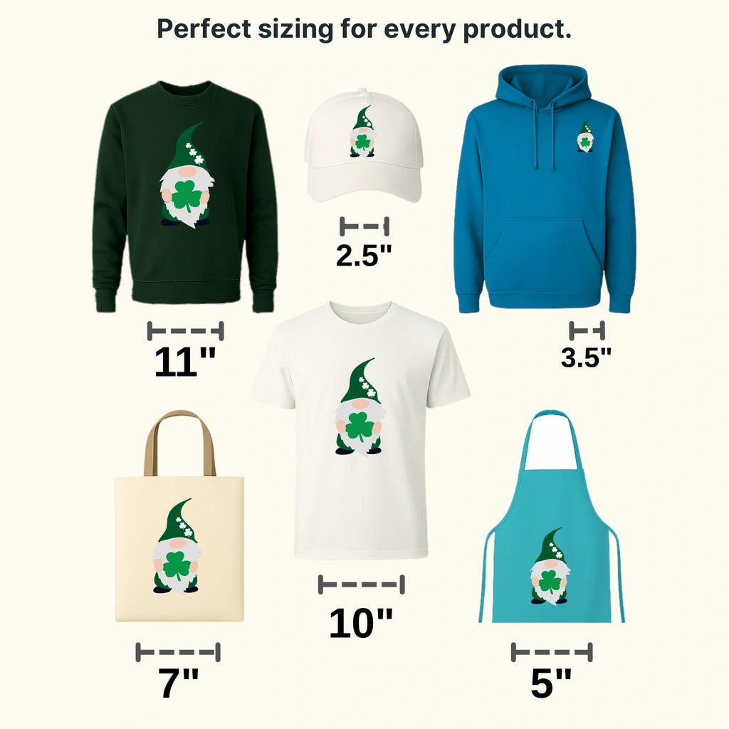 Gnomie St. Patrick's Day Design - DTF heat transfer - transferlegend