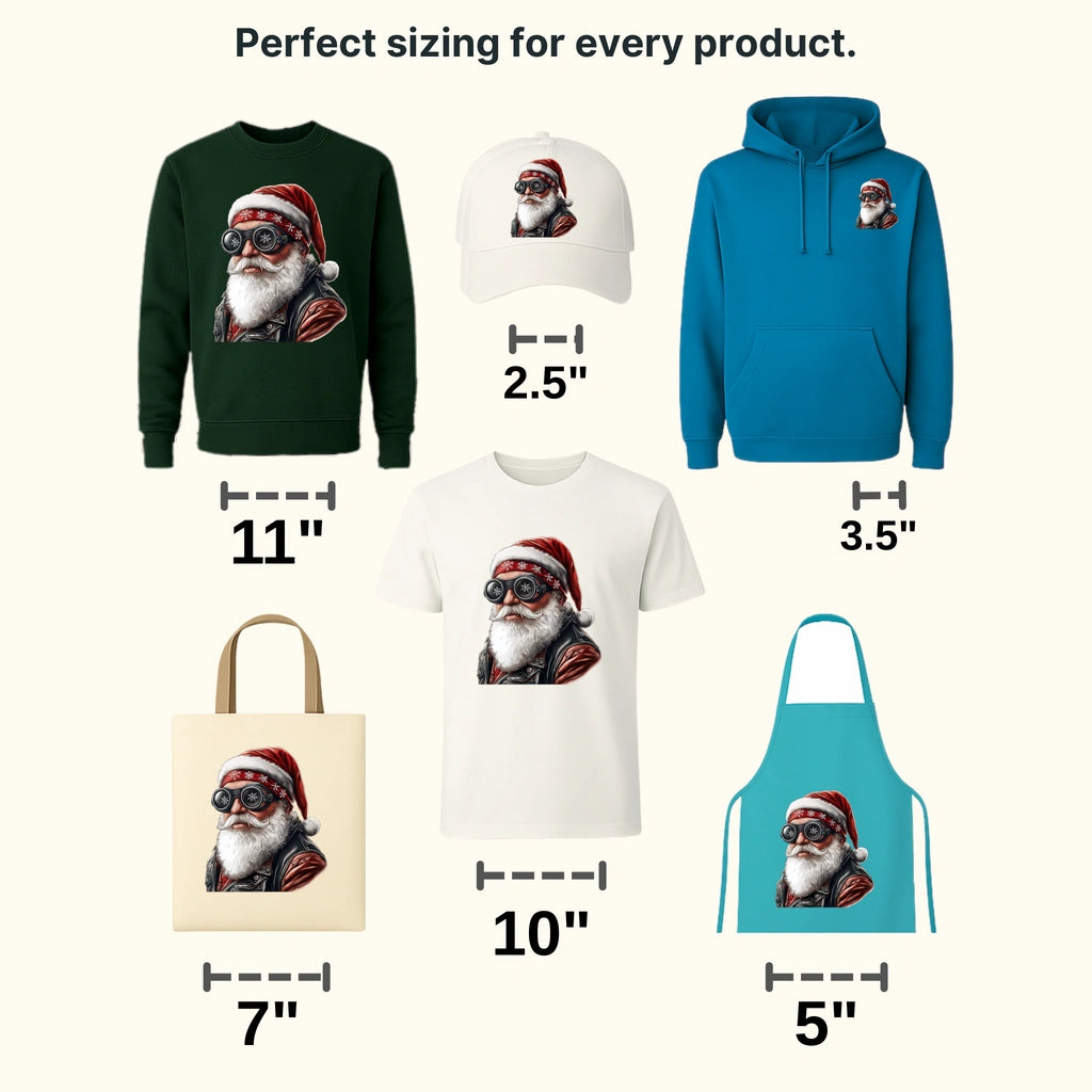 Snow Snow Santa Claus Design - DTF Heat Transfer - transferlegend