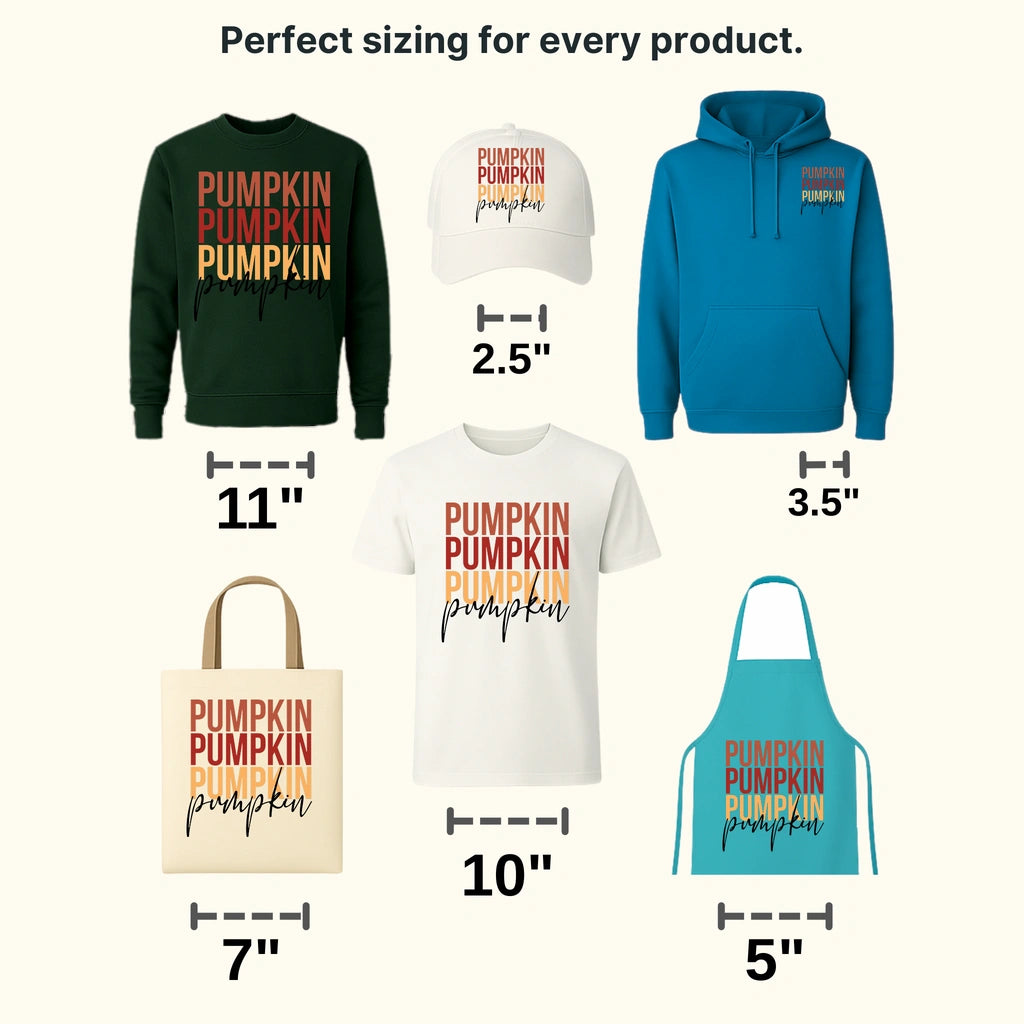 Pumpkin pumpkin Fall Design - DTF heat transfer - transferlegend