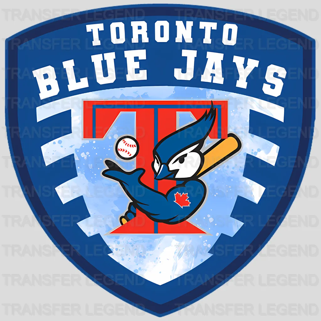 Toronto Blue Jays MLB Classic Shield Logo Badge - DTF Iron On Transfer