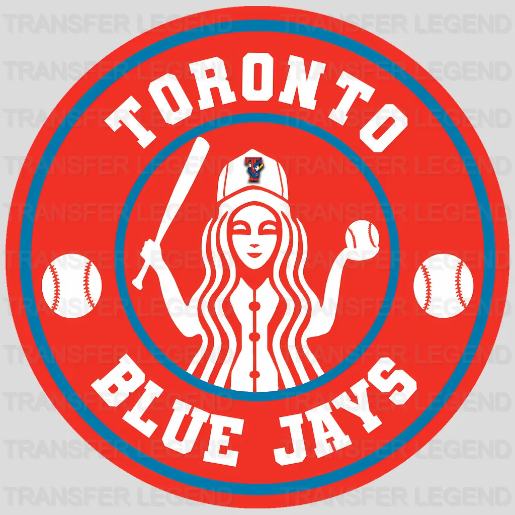 Toronto Blue Jays MLB Circle Logo With Stitch - DTF Iron On Transfer