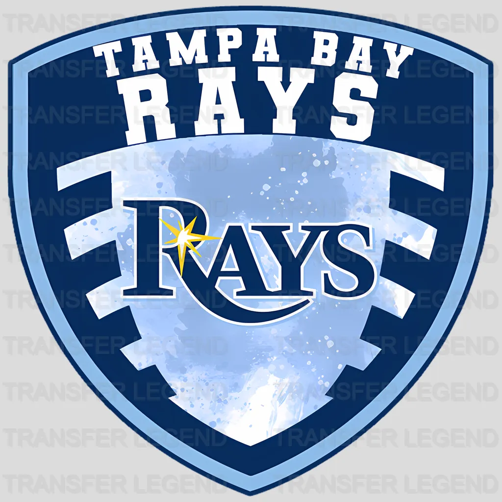 Tampa Bay Rays MLB Classic Shield Logo Badge - DTF Iron On Transfer