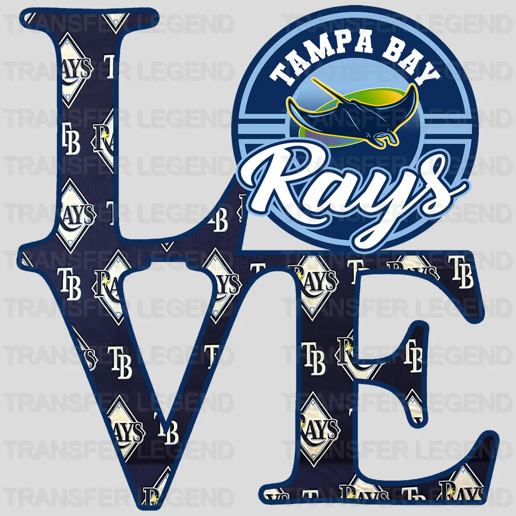 Tampa Bay Rays MLB Vibe DTF Iron On Transfer