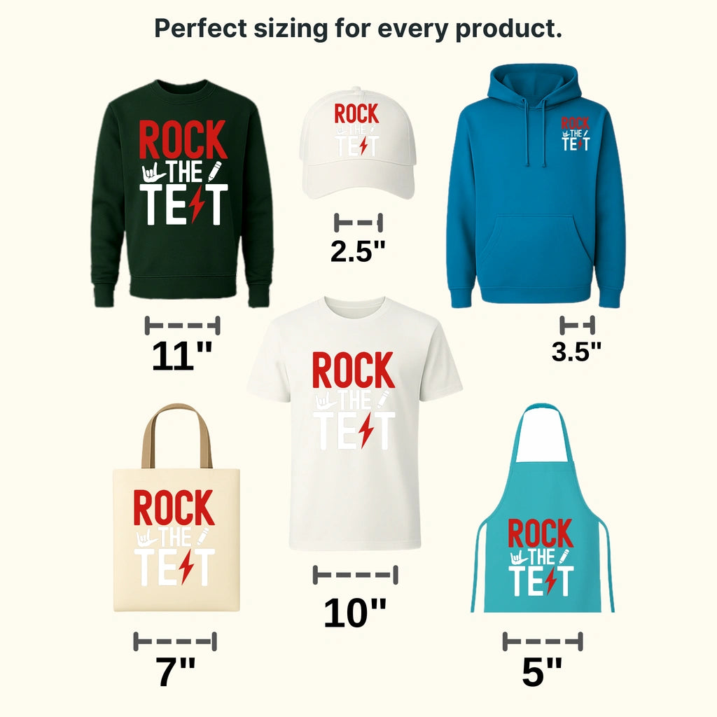 Rock It Do It Test Day Design - DTF Heat Transfer - transferlegend