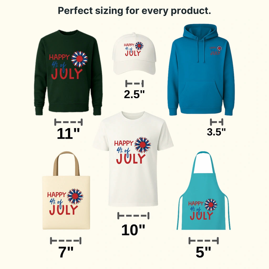 Happy 4th July Sunflower DTF Transfer - transferlegend