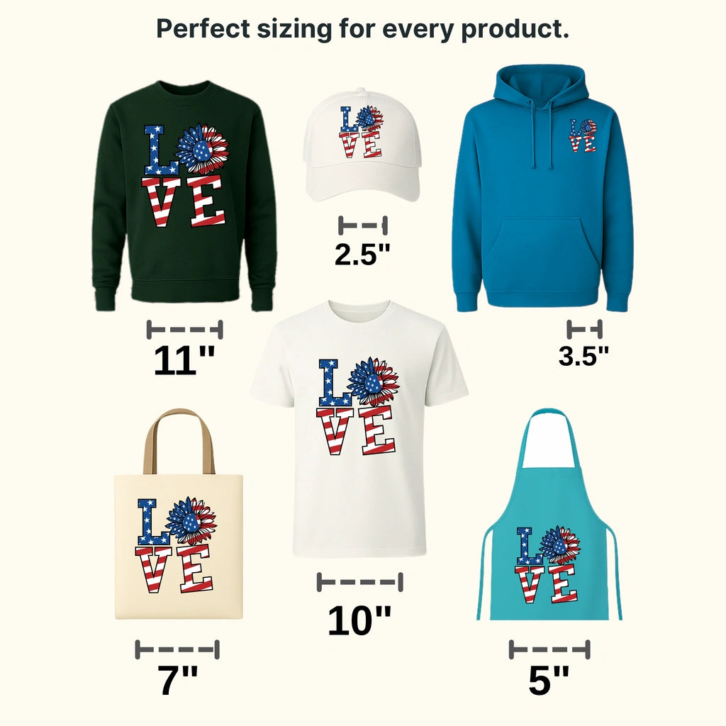 Love Sunflower DTF Transfer - transferlegend