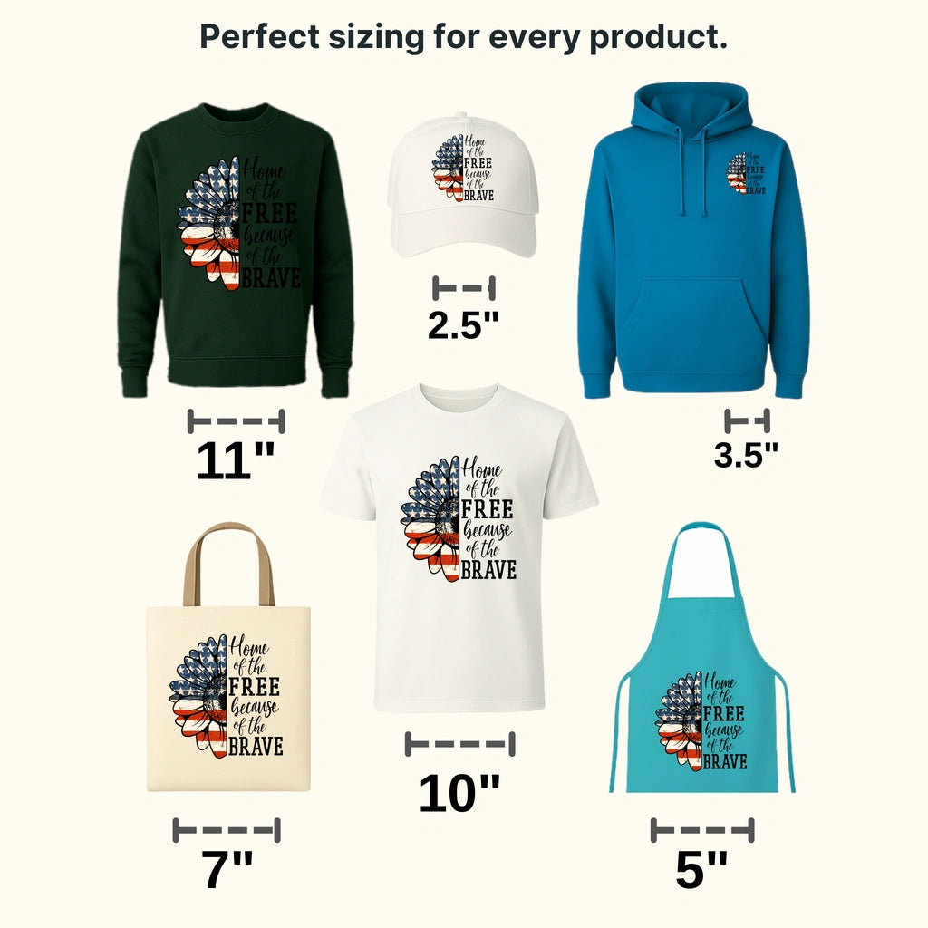 Home Of The Free Because Of The Brave DTF Transfer - transferlegend