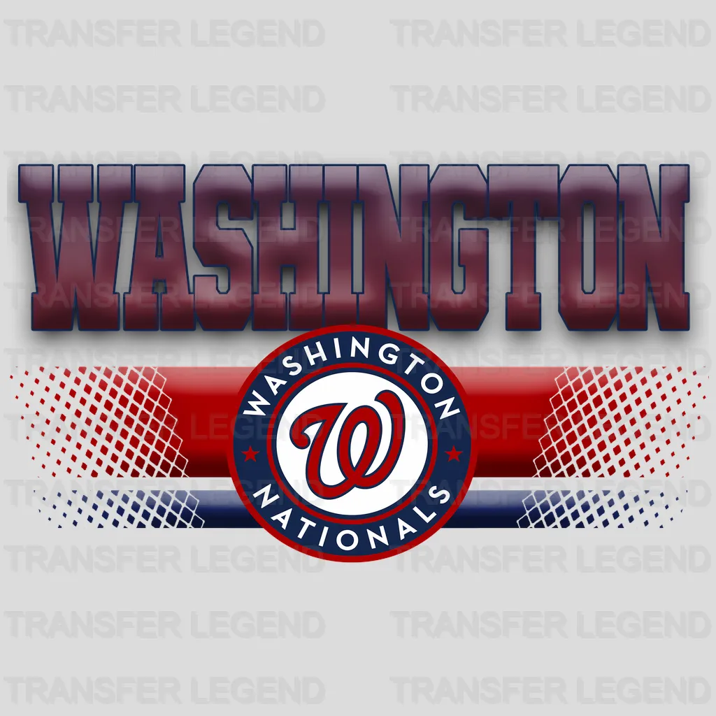 Washington Nationals MLB Non Toxic Fan DTF Iron On Transfer