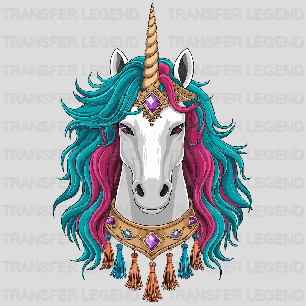 King Unicorn Design - DTF Heat Transfers - transferlegend