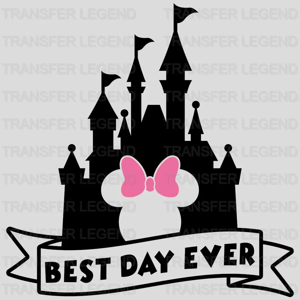 Castle Best Day Ever Mouse And Mi Design - DTF heat transfer - transferlegend