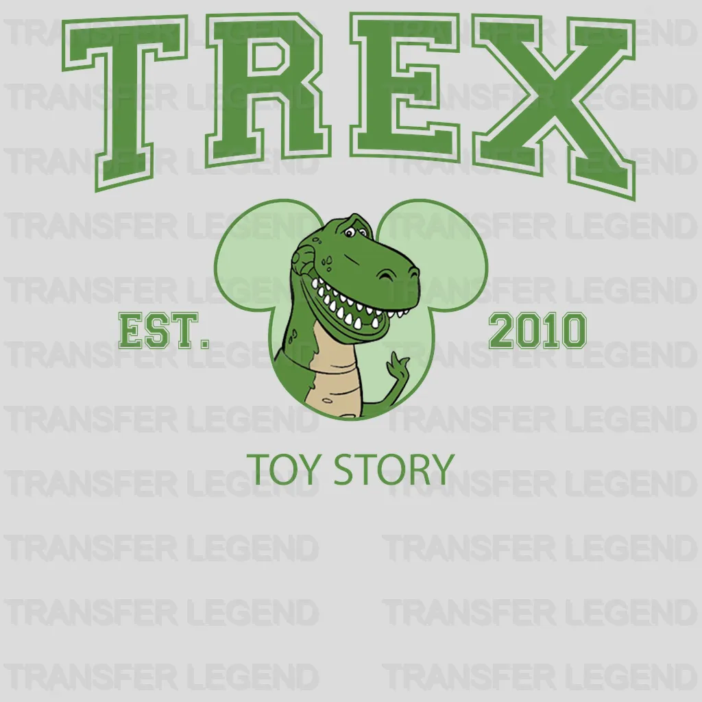 Trex Est.2010 Toy Story Disney Designs - DTF Heat Transfers