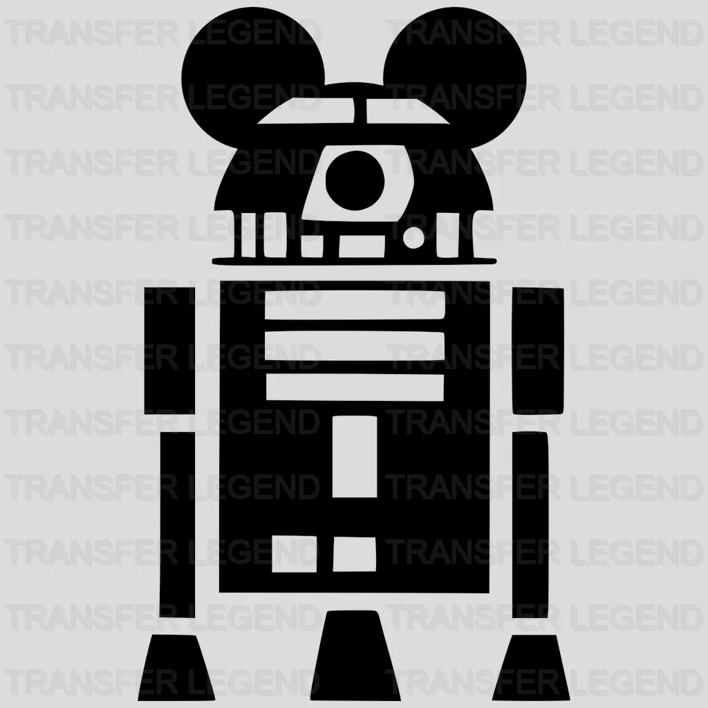 Mouse And Minnie Robots Design - DTF heat transfer - transferlegend