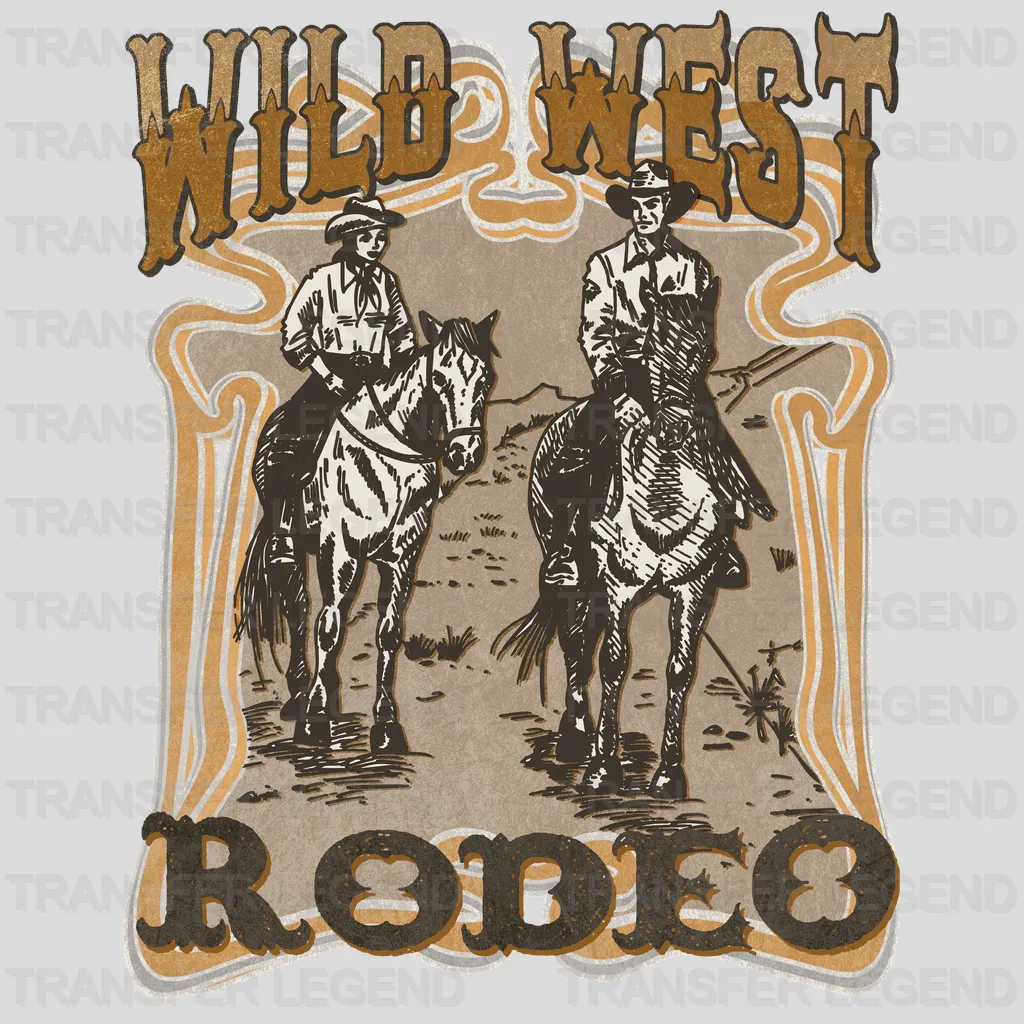 Wild West Rodeo - Rodeo Houston DTF Transfer - transferlegend