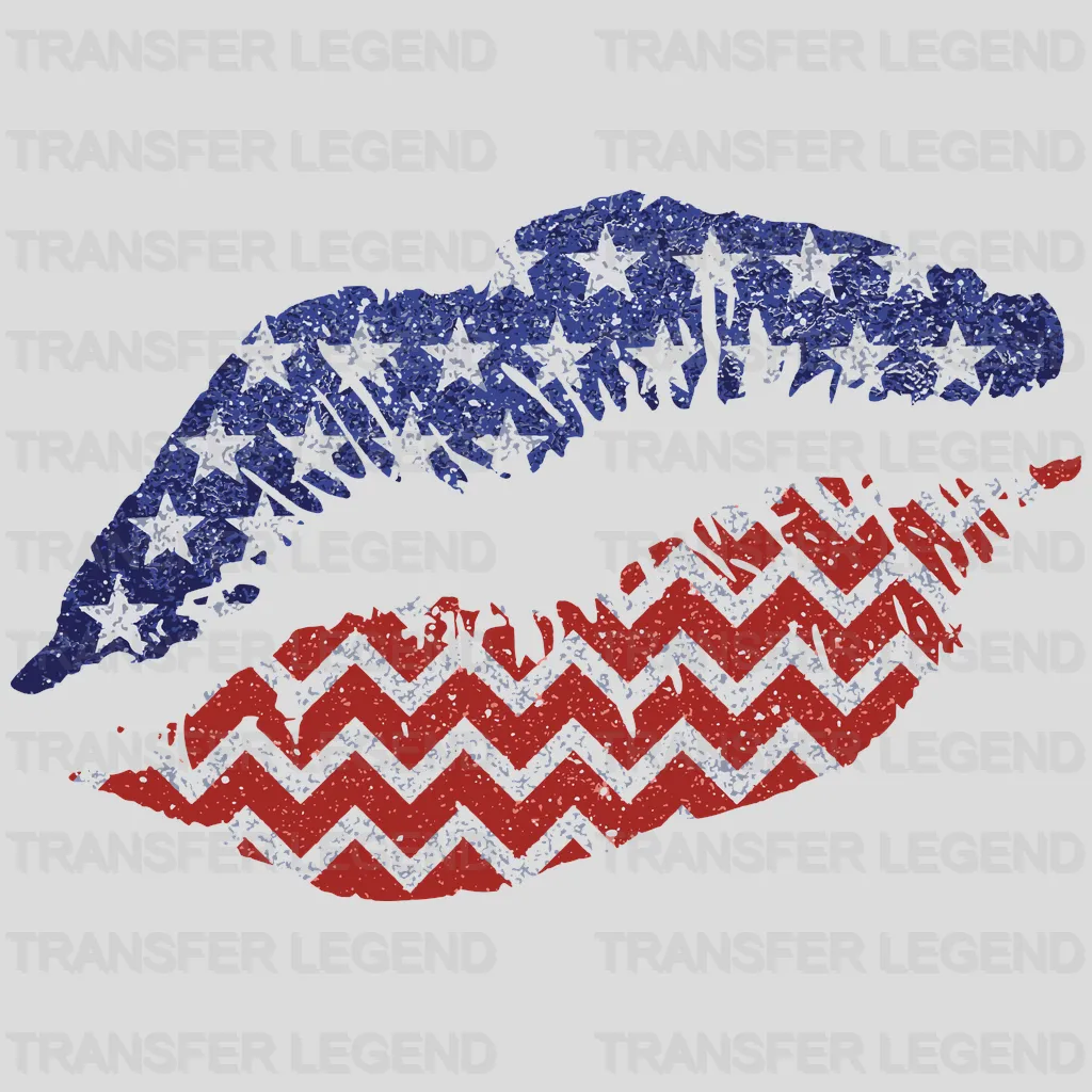 American Lips DTF Transfer - transferlegend