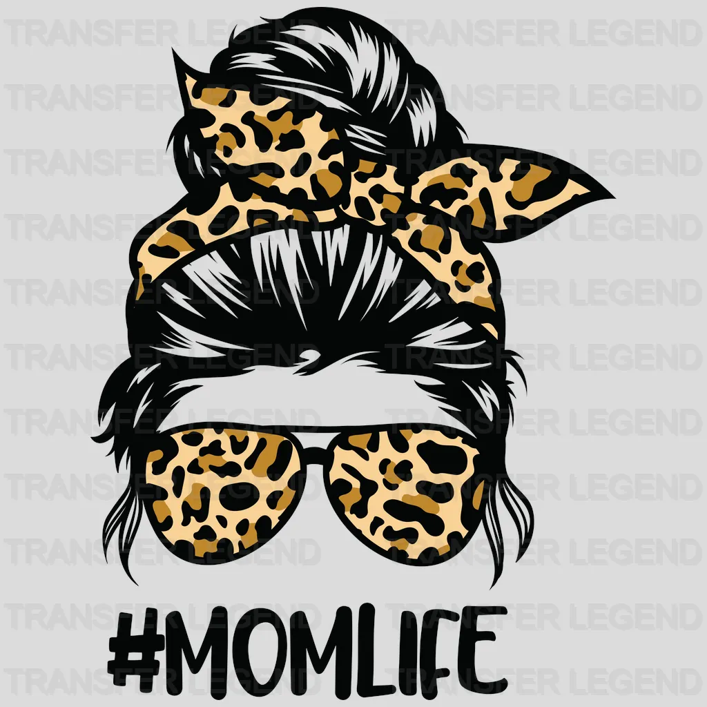 MomLife KidLife Leopard - Baby and Mama - Family Matching - Design - DTF heat transfer - transferlegend