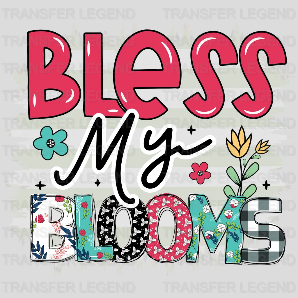 Bless My Blooms Easter Design - DTF heat transfer - transferlegend