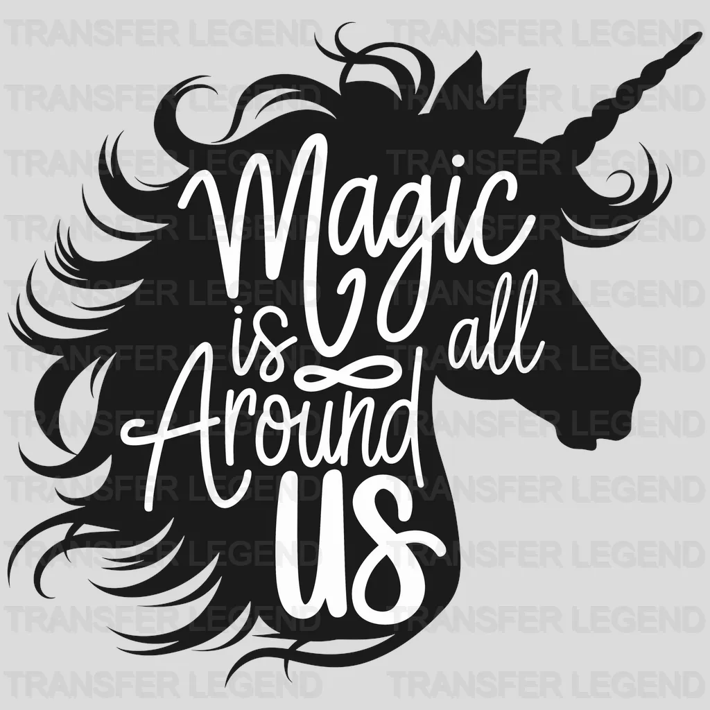 Magic Around Us Unicorn Design - DTF Heat Transfers - transferlegend