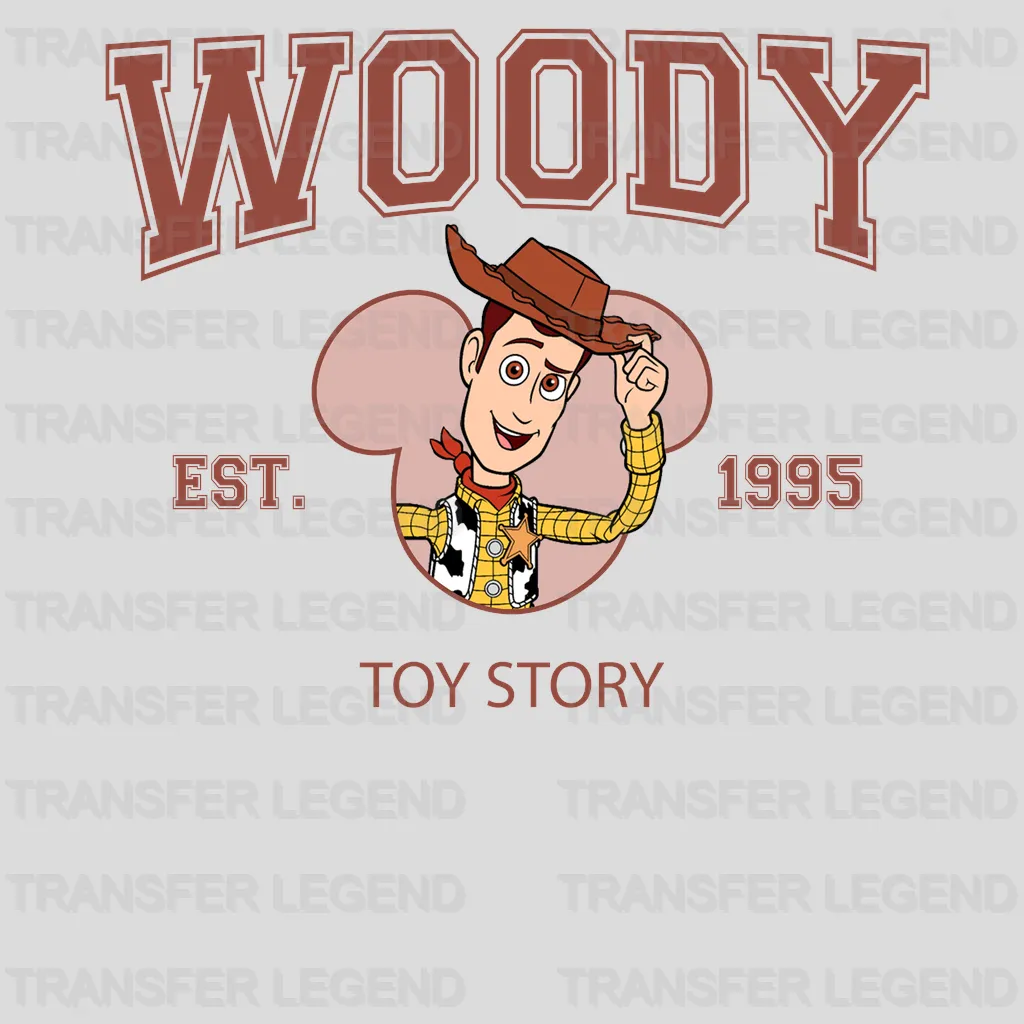 Woody Est .1995 Toy Story Disney Designs - DTF Heat Transfers