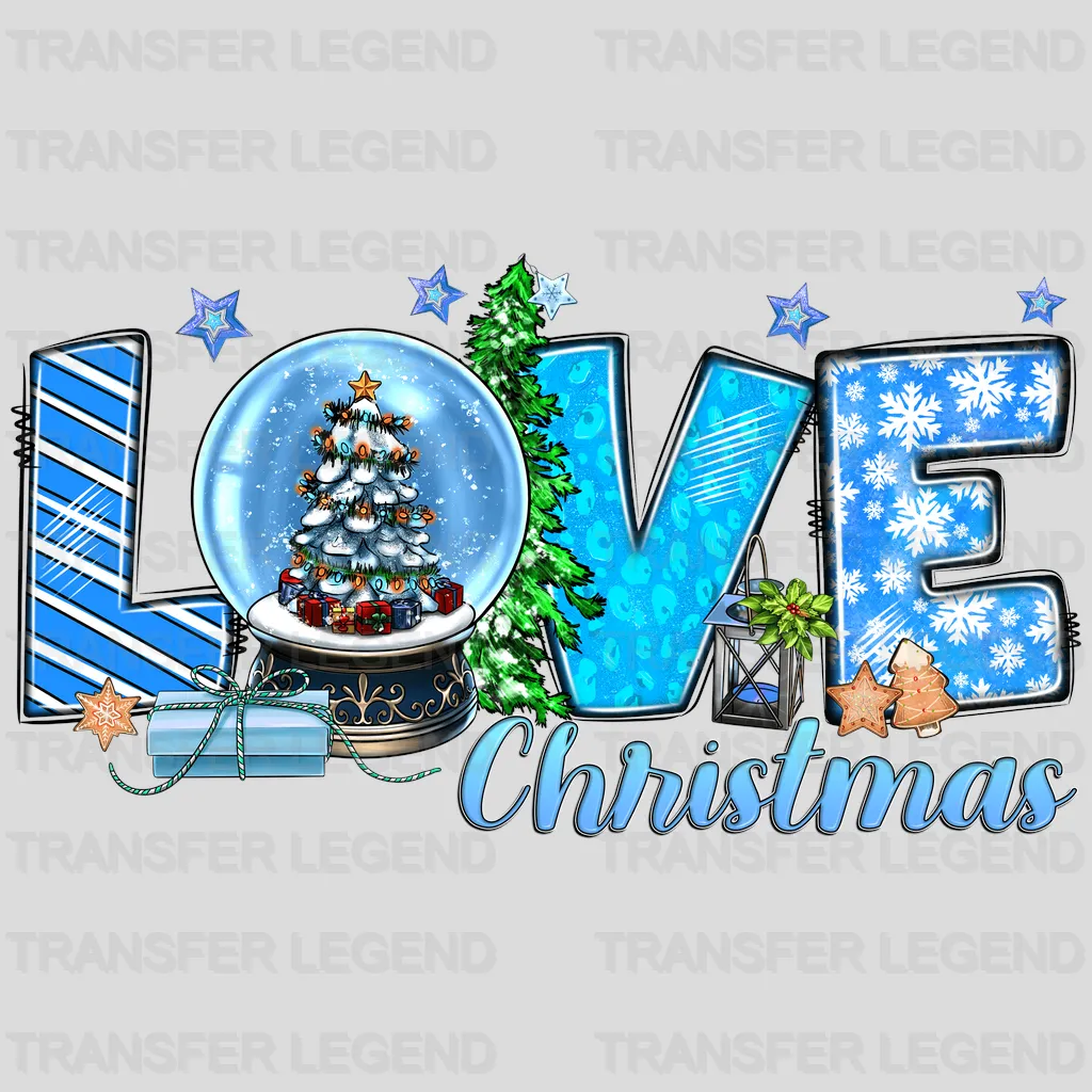 LOVE CHRISTMAS Christmas Design - DTF heat transfer - transferlegend