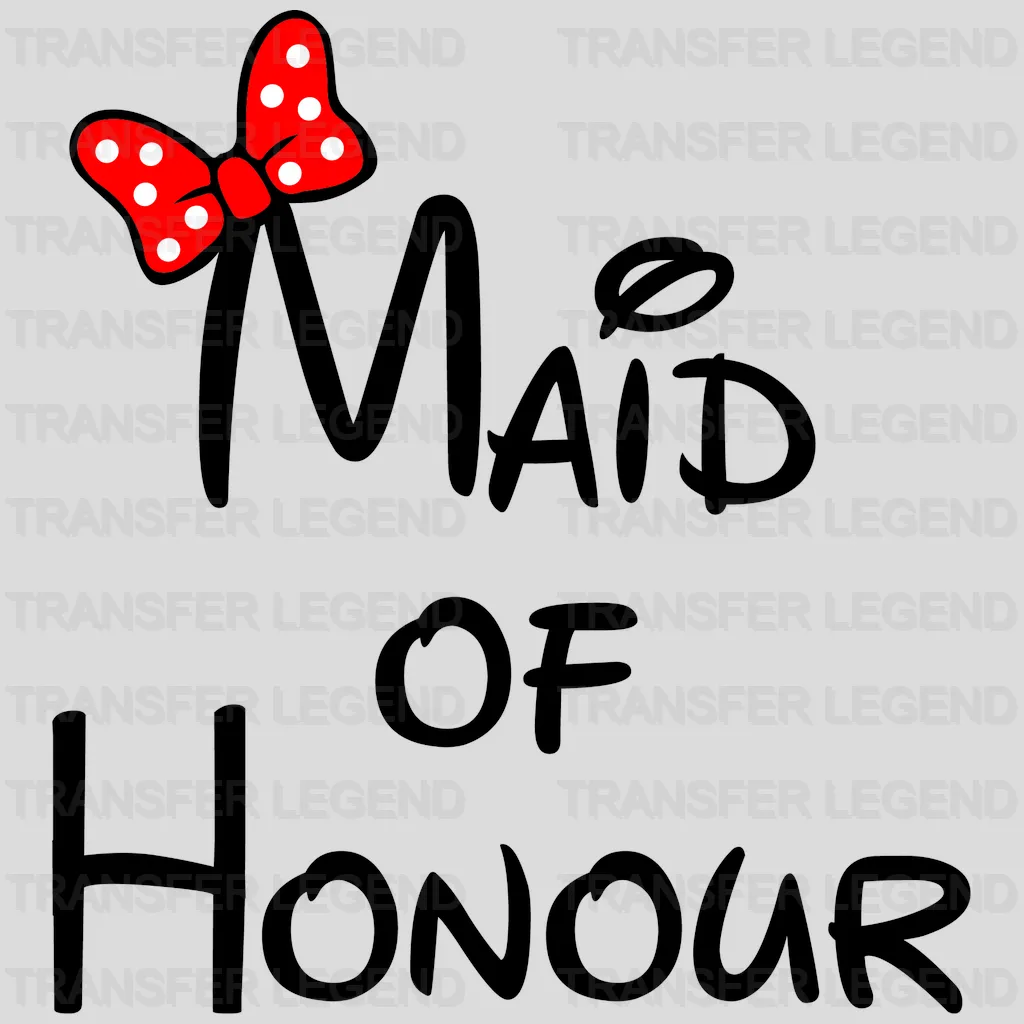 Bridal Party Cartoon Design - DTF heat transfer - transferlegend