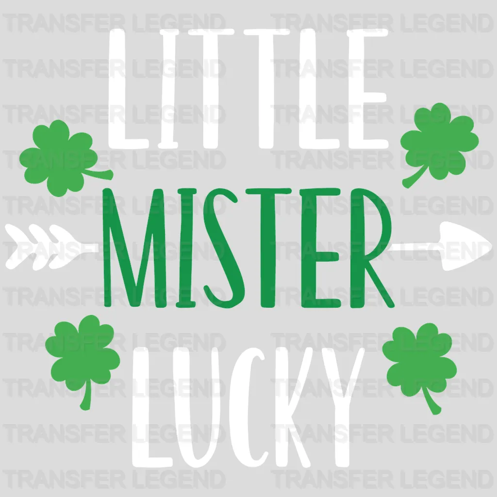 Little Mister Lucky St. Patrick's Day Design - DTF heat transfer - transferlegend