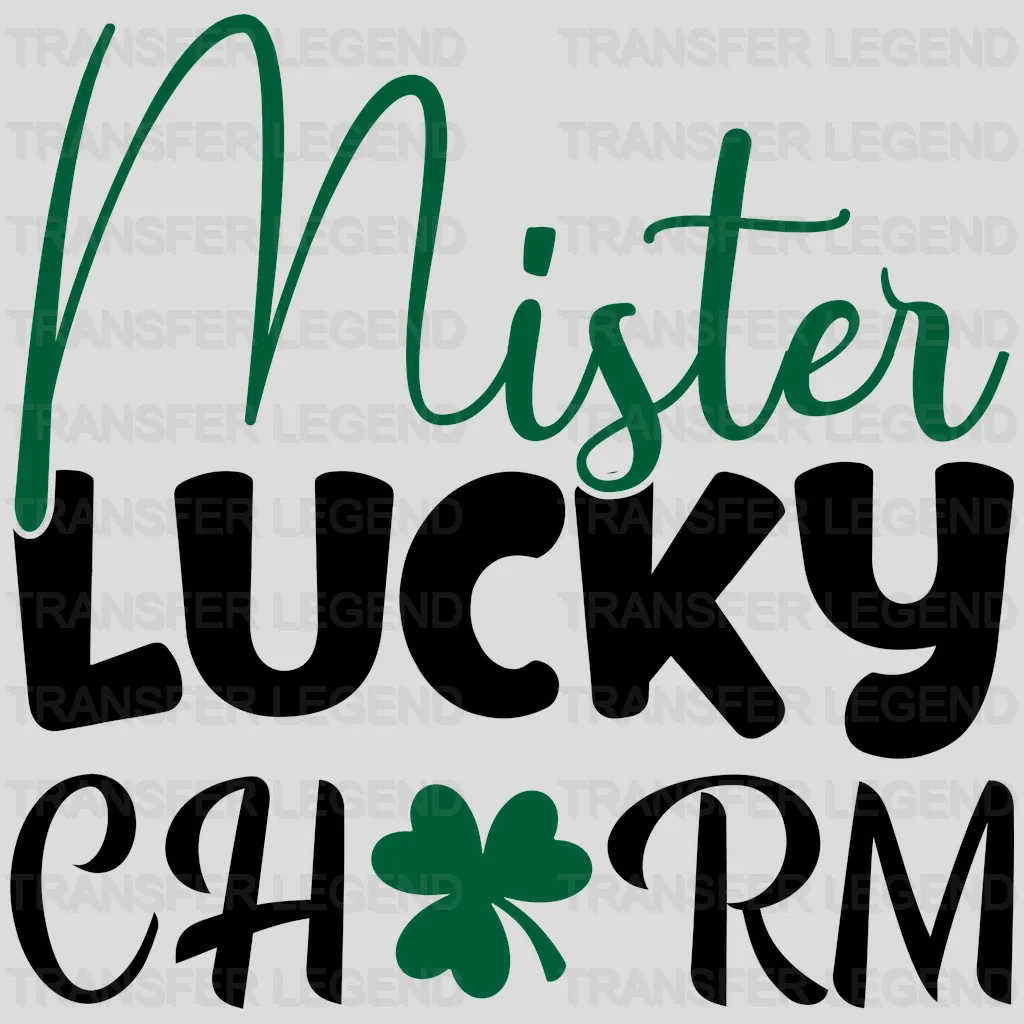 Mister Lucky Charm St. Patrick's Day Design - DTF heat transfer - transferlegend