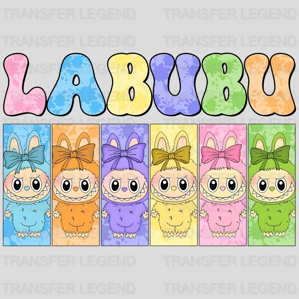 Ladys Time Labubu Design - DTF Heat Transfers
