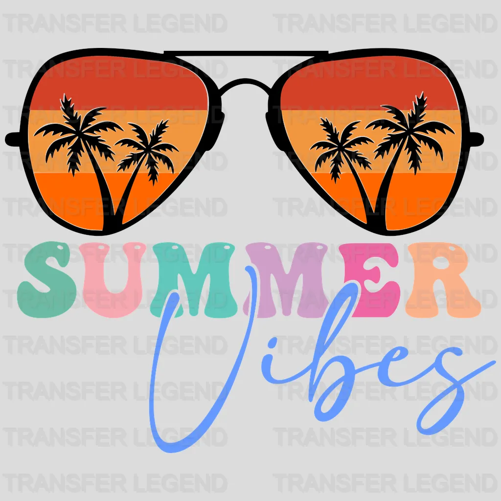 Summer Vibes Summer UV DTF Transfer Cup Wrap UV DTF Sticker - transferlegend