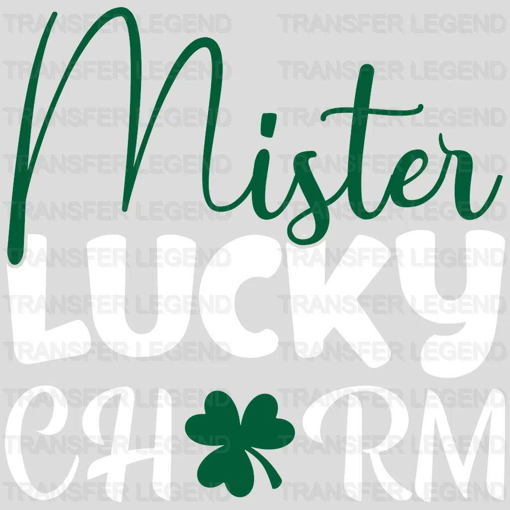 Mister Lucky Charm St. Patrick's Day Design - DTF heat transfer - transferlegend