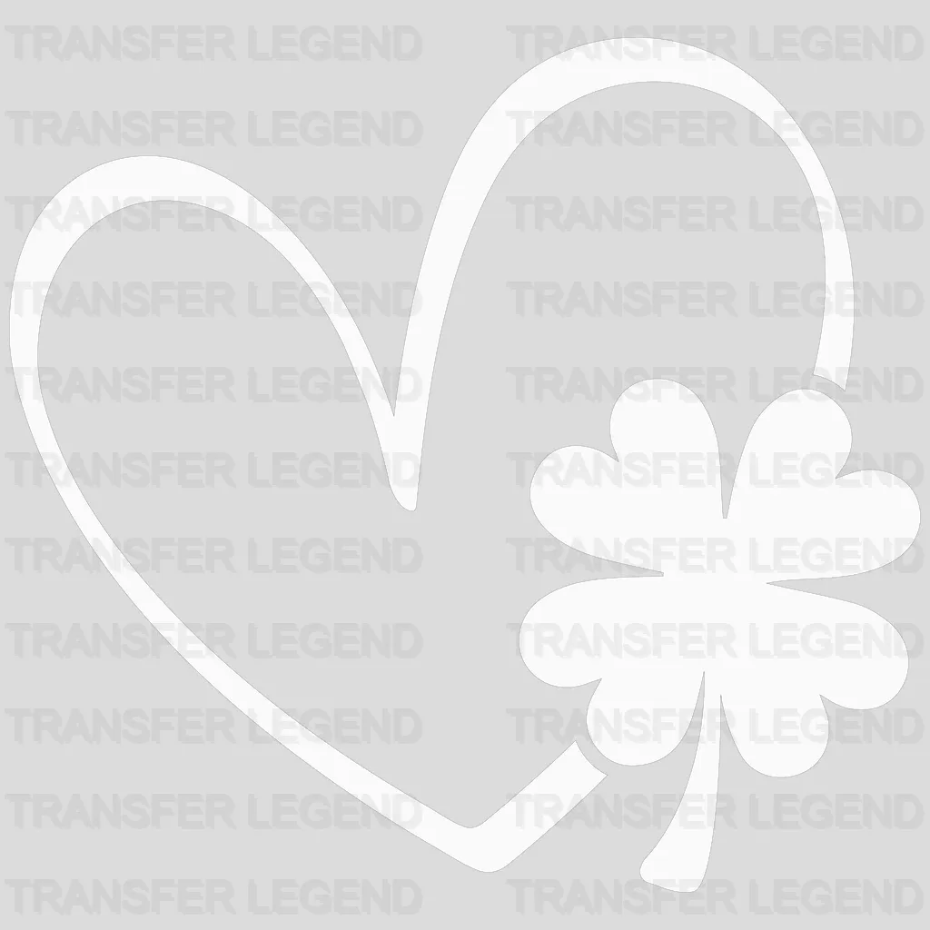 Heart St. Patrick's Day Design - DTF heat transfer - transferlegend