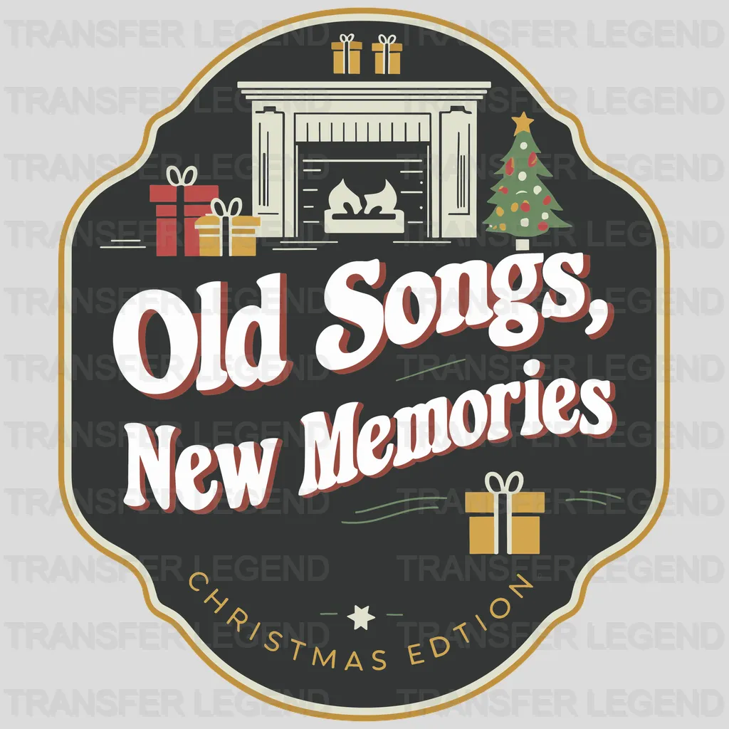 Old Songs New Memories Christmas design - DTF Heat Transfer - transferlegend