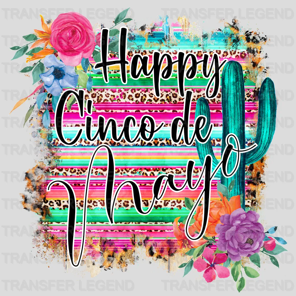Happy Cinco De Mayo - Cinco De Mayo DTF heat transfer - transferlegend
