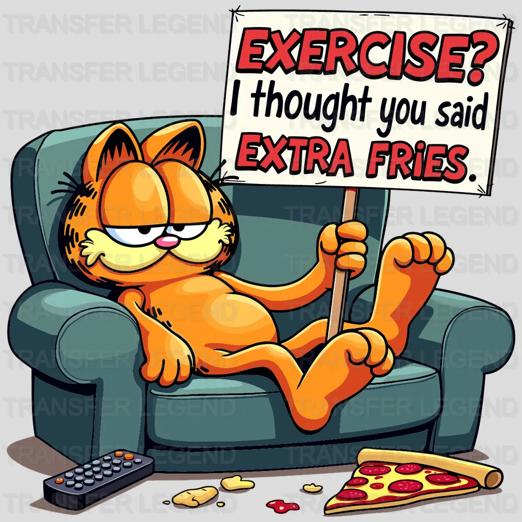 Exercise?I Thought You Said Extra Fries Disney Designs - DTF Heat Transfers