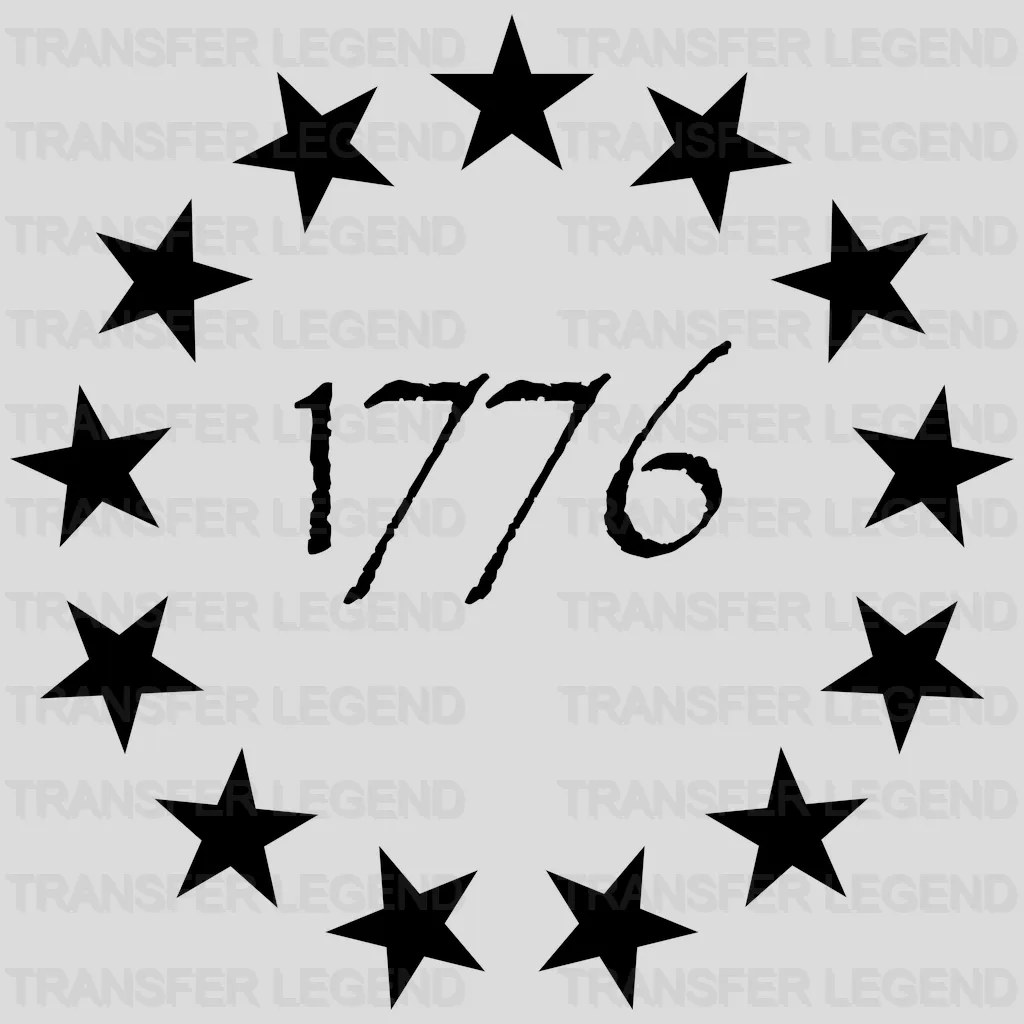 13 Stars 1776 DTF Transfer - transferlegend