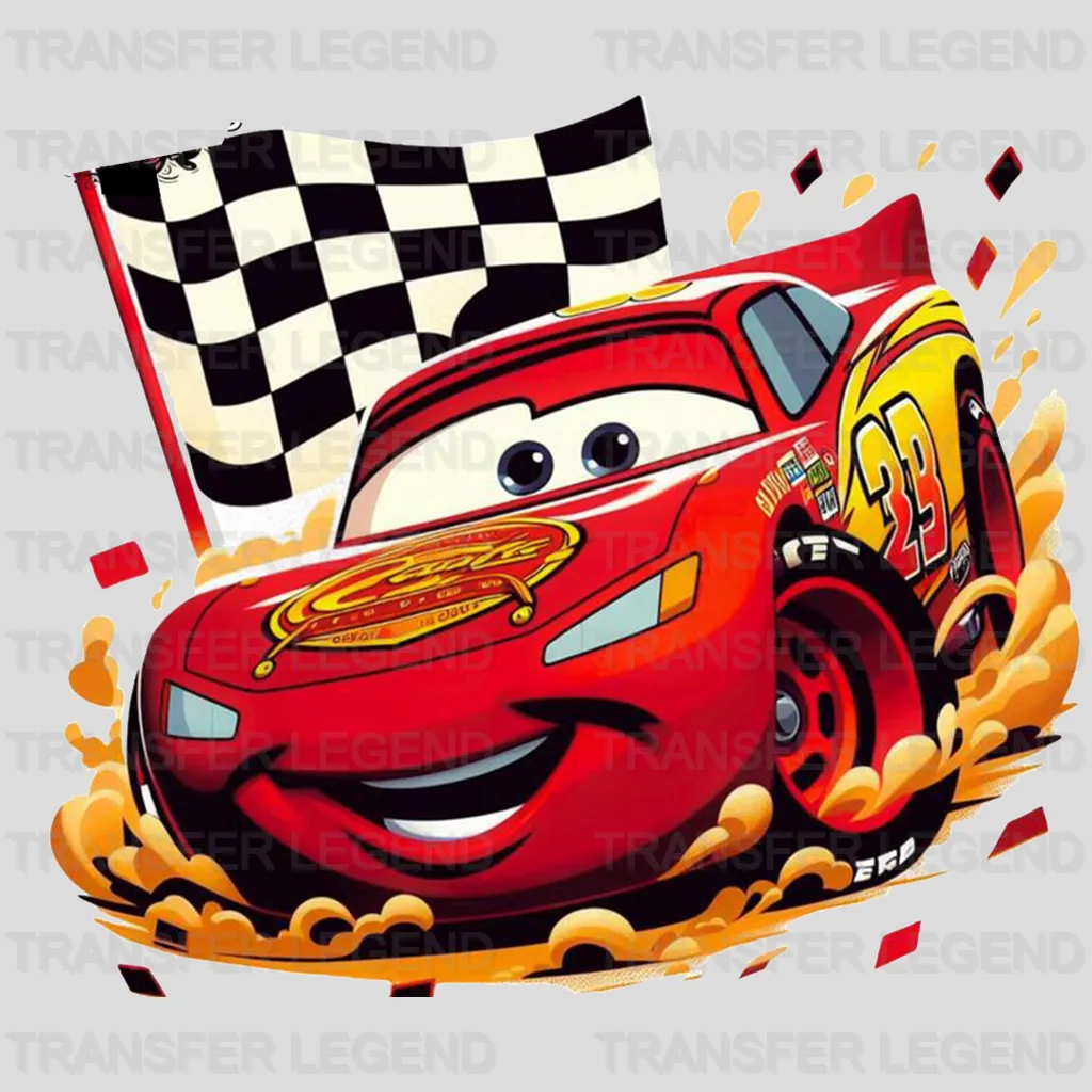 Racing Car Disney Designs - DTF Heat Transfers
