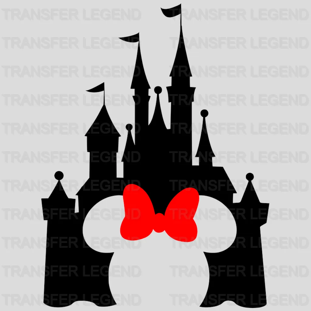 Minnie Head Castle Design - DTF heat transfer - transferlegend