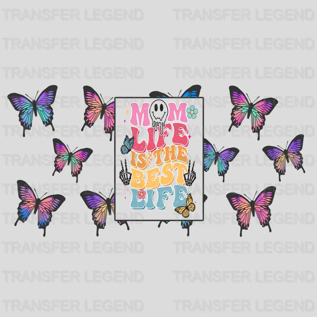 Mom Life Is The Best UV DTF Transfer Cup Wrap UV DTF Sticker - transferlegend