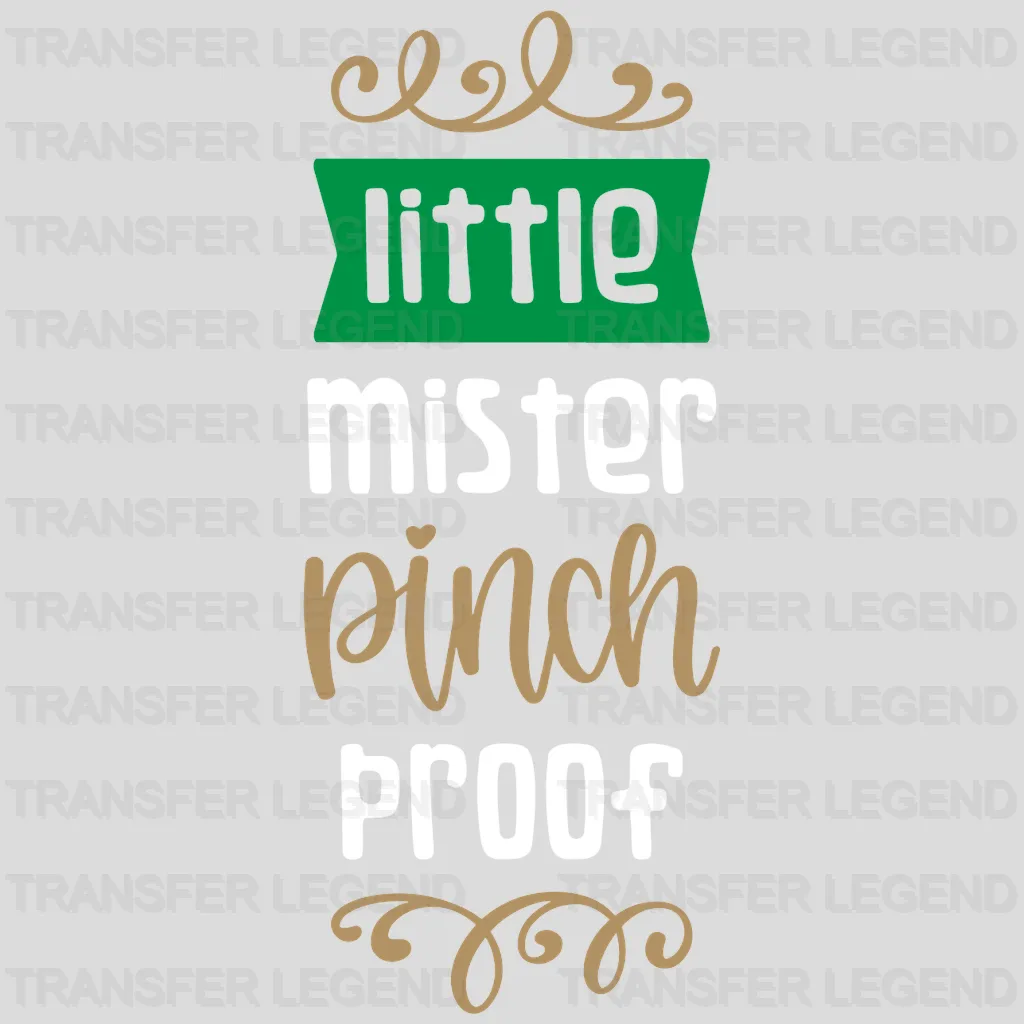 Little Mister Pinch Proof St. Patrick's Day Design - DTF heat transfer - transferlegend