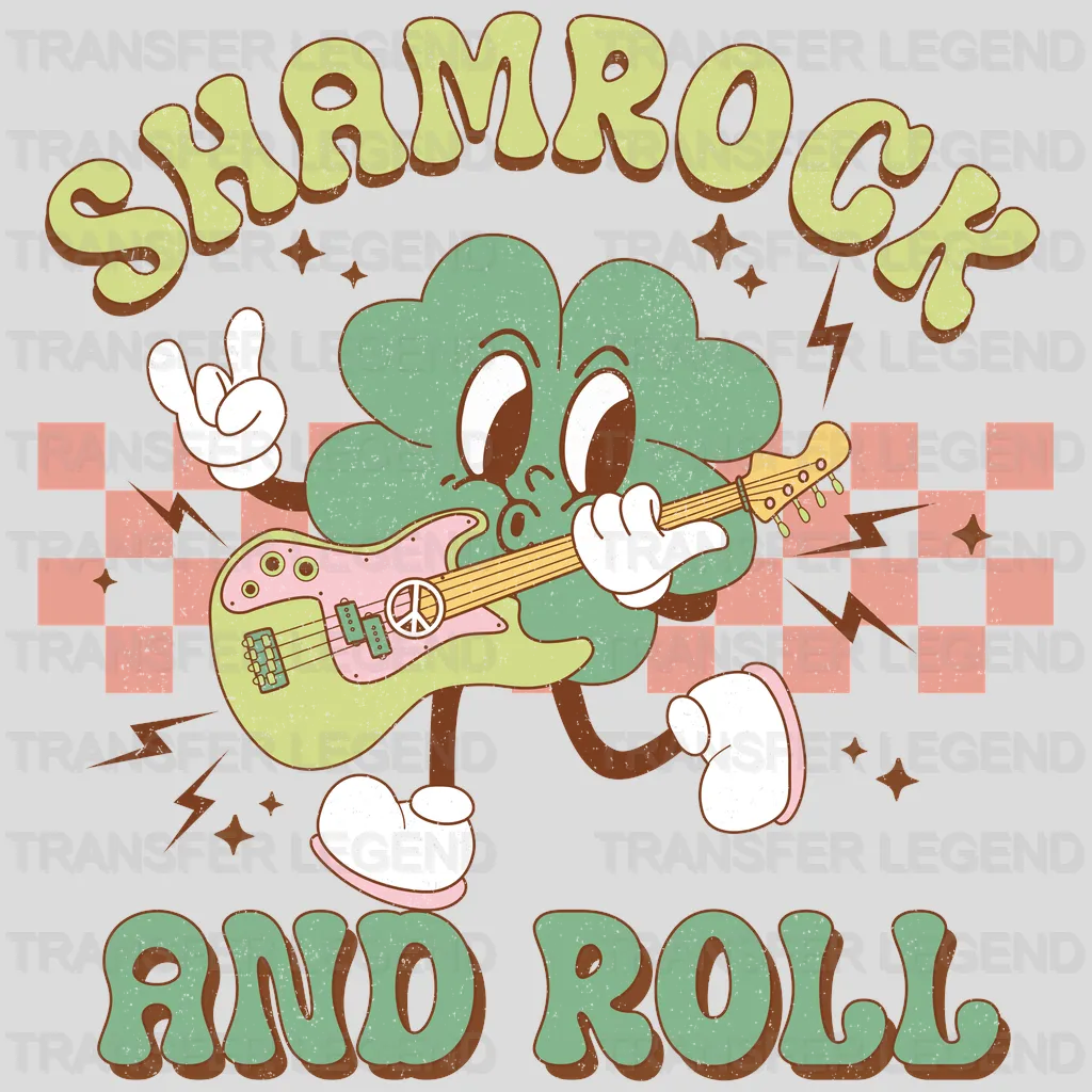 Shamrock And Roll St. Patrick's Day Design - DTF heat transfer - transferlegend