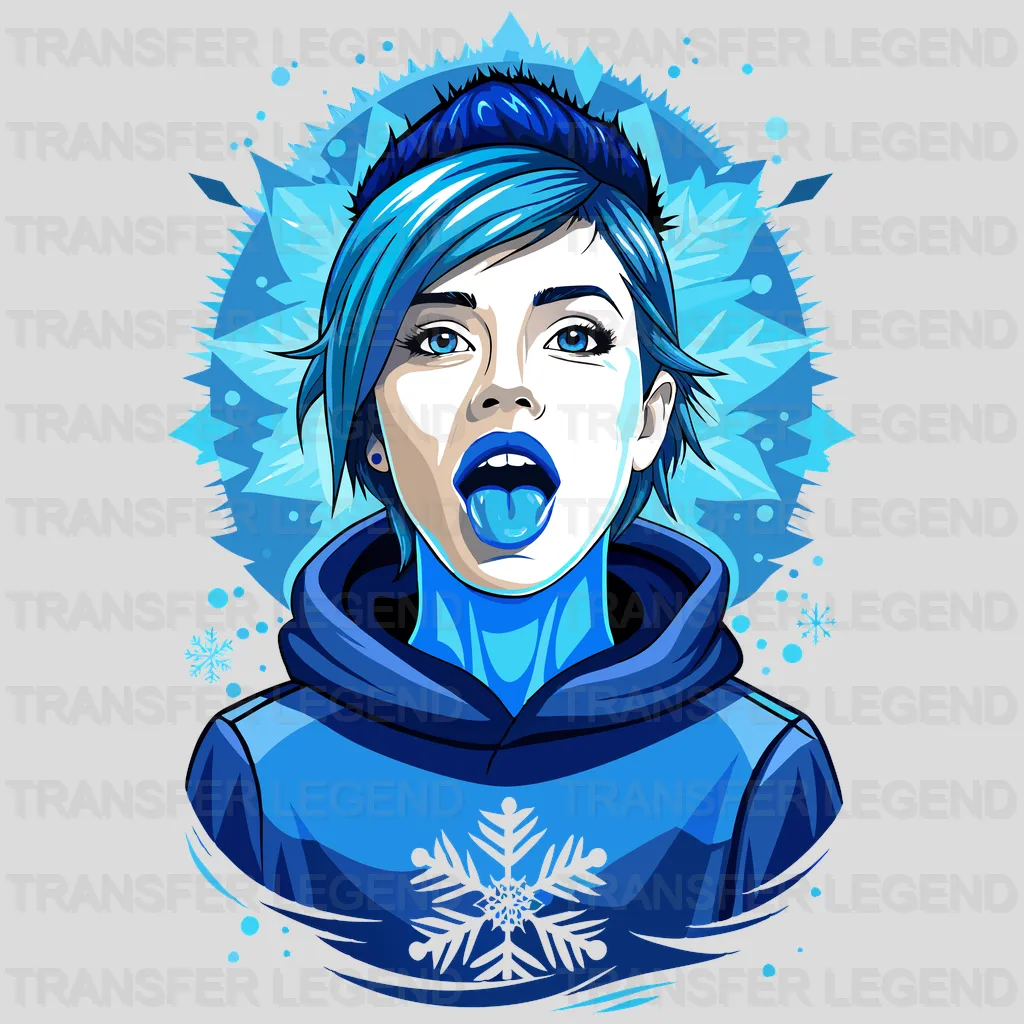 Ice Woman Winter Design - DTF Heat Transfers - transferlegend