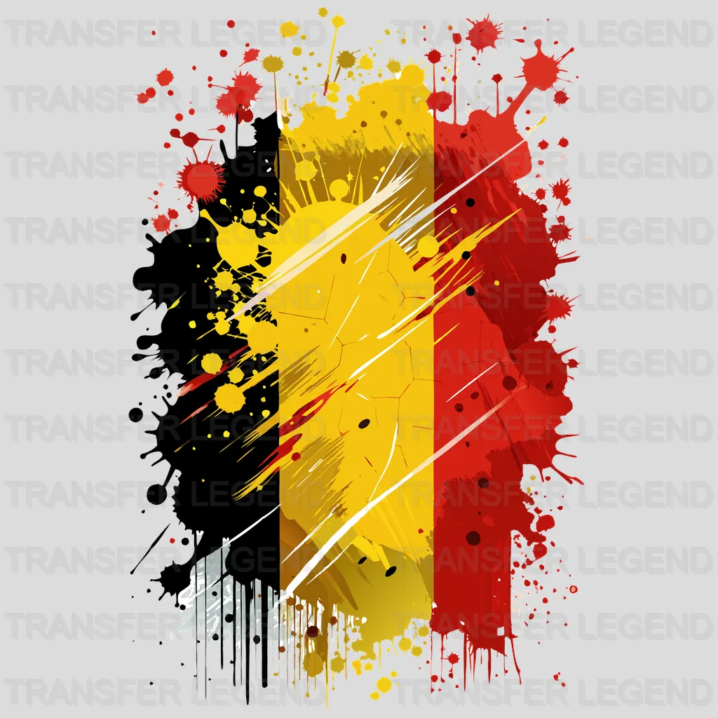 Belgium Flag Design - DTF Heat Transfer - transferlegend