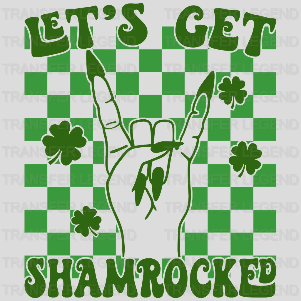 Let's Get Shamrocked St. Patrick's Day Design - DTF heat transfer - transferlegend