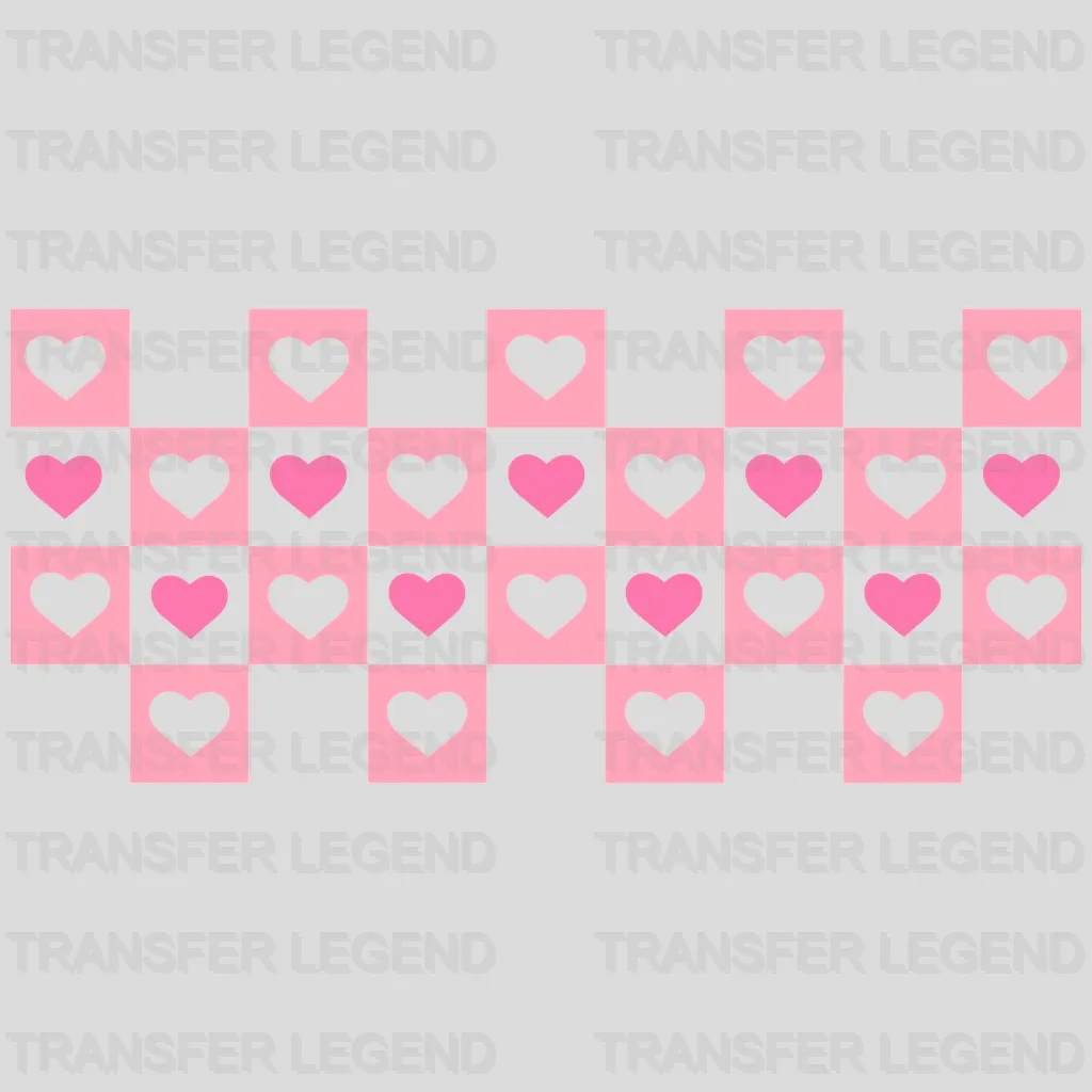 Hearts UV DTF Transfer Cup Wrap UV DTF Sticker - transferlegend