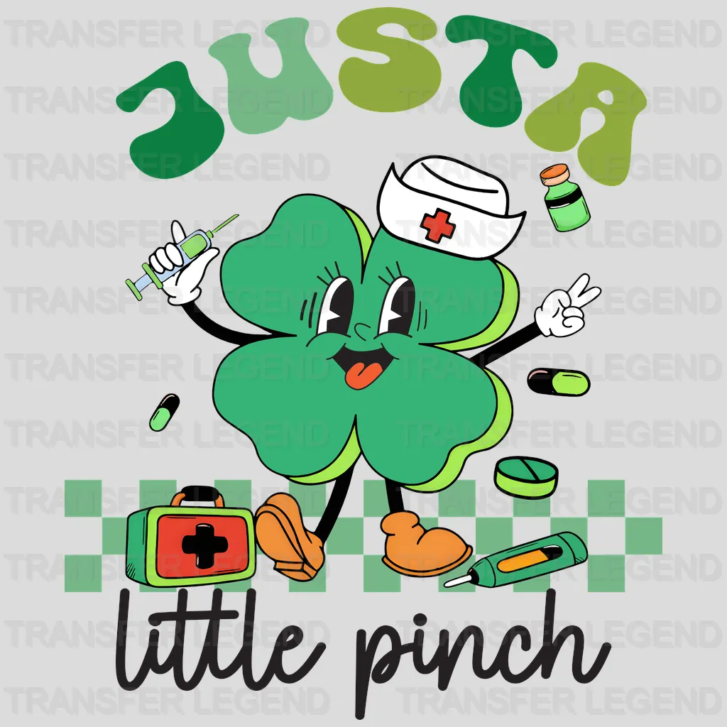 Just A Little Pinch St. Patrick's Day Design - DTF heat transfer - transferlegend