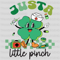 Just A Little Pinch St. Patrick's Day Design - DTF heat transfer - transferlegend