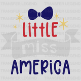 Little Miss America DTF Transfer - transferlegend